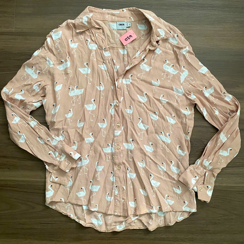 ASOS swan button up